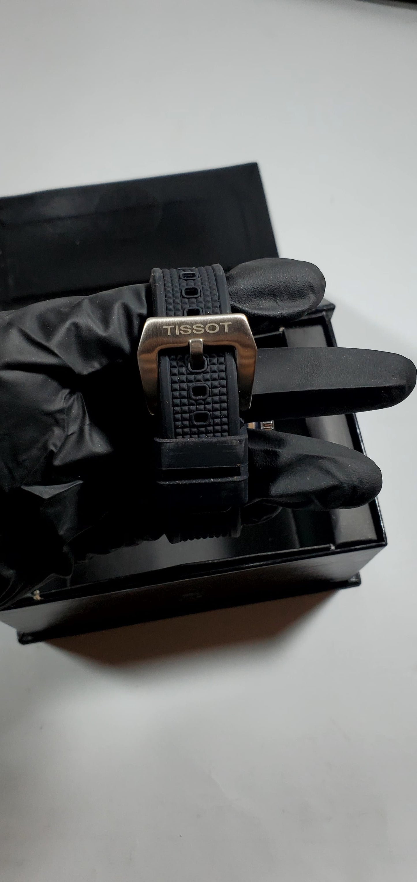 Tissot PRX Black Dial Men's Watch – Luxury Swiss with Rubber Strap